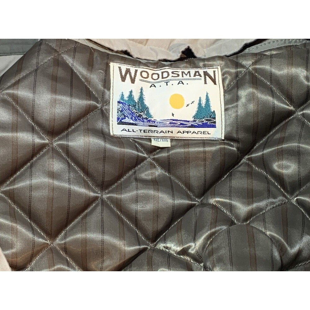 Woodsman All Terrain Apparel Tan Removable Liner Full Zip Winter Field Coat XXL